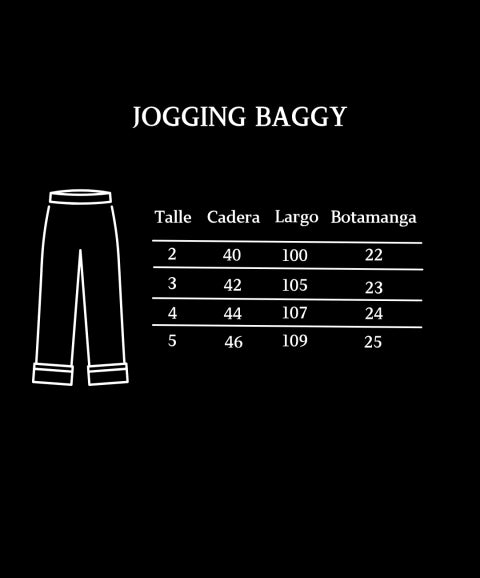 Jogging Baggy Rústico